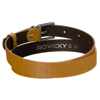 Pasek damski skórzany ZPD-S2,5GK-80 Camel b.r.
