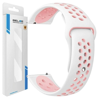 Beline pasek Watch 20mm Sport Siliconebiało-różowy  white/pink box