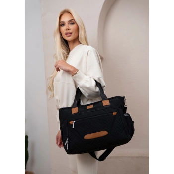 Torba na wózek spacerowy elegancka praktyczna czarna zapach