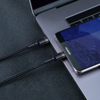 Kabel USB-C do USB-C PD Baseus Cafule PD 2.0, QC 3.0, 60W, 2m (czarno-szary)