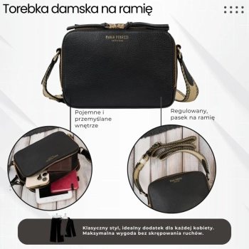 Torebka damska skórzana listonoszka na ramię Paolo Peruzzi