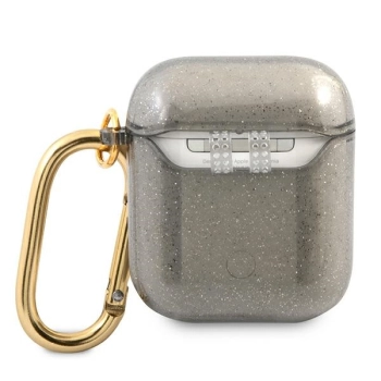 Guess GUA2UCG4GK AirPods 1/2 coverczarny/black Glitter Collection