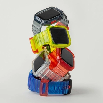 Skinarma pasek+etui Saido 2in1 Apple     Watch 45/44mm przezroczysty/clear