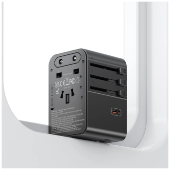 Ładowarka sieciowa USAMS Travel Adapter  CC310 3xUSB-C 70W 4w1 US/AU/EU/UK czarny