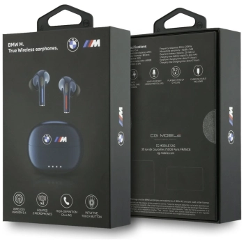 Słuchawki Bluetooth TWS BMW Printed Logo granatowy