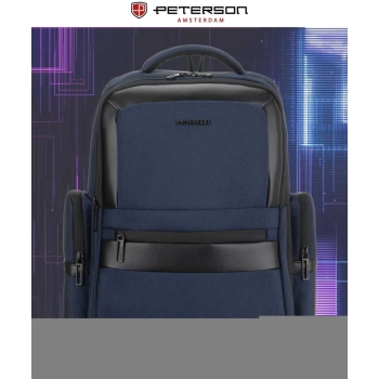 Plecak podróżny z miejscem na laptopa pojemny miejski elegancki Peterson
