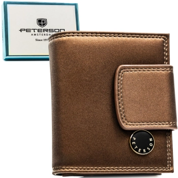 Portfel damski Peterson z ochroną RFID, elegancki na karty