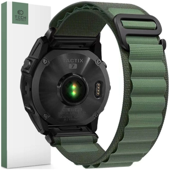 TECH-PROTECT NYLON PRO GARMIN FENIX 5 / 6 / 6 PRO / 7 MILITARY GREEN