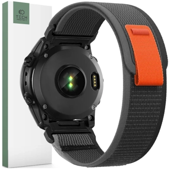 TECH-PROTECT NYLON GARMIN FENIX 3 / 5X / 3HR / 5X PLUS / 6X / 6X PRO / 7X BLACK/ORANGE