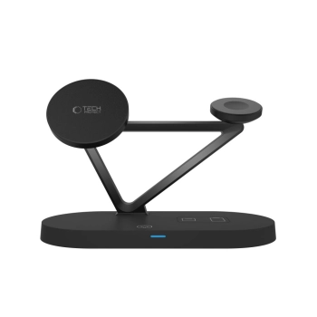 TECH-PROTECT QI15W-A41 3IN1 MAGNETIC MAGSAFE WIRELESS CHARGER BLACK