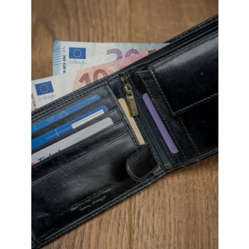 Skórzany portfel męski z systemem RFID - Rovicky