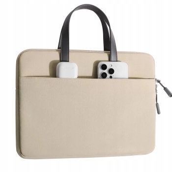 INNOSTYLE DAMSKA TORBA NA LAPTOPA 15 6 16 WODOODPORNA CARRYLITE SLIM BEŻOWA