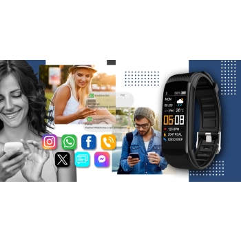 Smartwatch GIEWONT ze Zmiennymi Wymiennymi Paskami