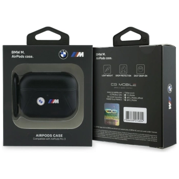 Etui BMW Curved Line do AirPods Pro 3    czarny