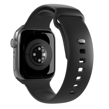 Pasek silikonowy Puro Icon do Apple Watch 42 / 44 / 45 / 49 mm - czarny (2 szt.)