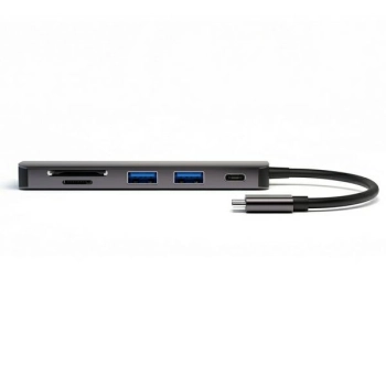 4smarts HUB 6w1 DeX Function 2xUSB-A     3.0/USB-C/HDMI/SD/MicroSD szary 468782