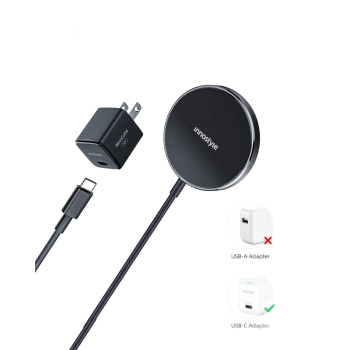 INNOSTYLE MAGEASE ŁADOWARKA INDUKCYJNA BEZPRZEWODOWA DO MAGSAFE IPHONE MAGEASE 15W CZARNA
