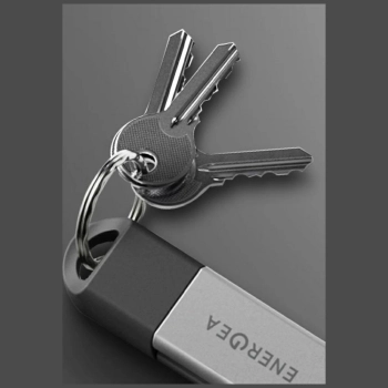 Kabel Energea Sheath Key 2w1 USB-C do    USB-C/USB-A 480Mbps 60W 15cm gunmetal