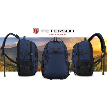 Plecak turystyczny sportowy pojemny ergonomiczny na laptopa Peterson