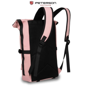 Plecak damski Peterson roll-top wodoodporny na laptop 15.6 miejski 17L