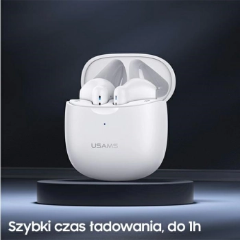 USAMS Słuchawki Bluetooth 5.0 TWS IAseries bezprzewodowe czarny/black BHUIA01 (US-IA04)