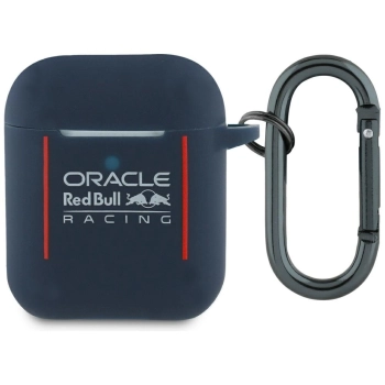 Etui Red Bull Silicone Logo & Lines do   AirPods 1 / 2 granatowy