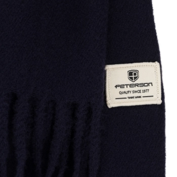 Dwustronny szalik damski PETERSON® z frędzlami do stylizacji