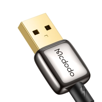 MCDODO KABEL USB DO IPHONE LIGHTNING 3A SZYBKIE ŁADOWANIE 36W 1M LED CZARNY