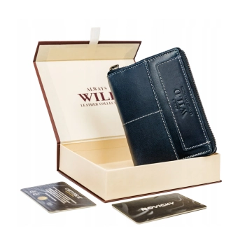 Duży, skórzany portfel w orientacji pionowej z systemem RFID — Always Wild