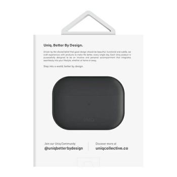 UNIQ etui Lino AirPods Pro 2 genSilicone (2022/2023) szary/ash grey