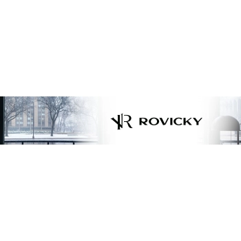 Dwustronny szalik damski Rovicky® elegancki z frędzlami