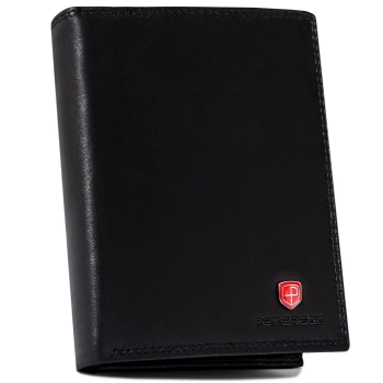 Duży, skórzany portfel męski z systemem RFID - Peterson