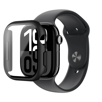 Etui ze szkłem hartowanym AMAZINGTHING Radix Glass do Apple Watch 42mm - czarne