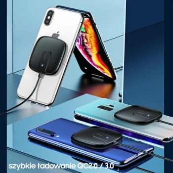 USAMS Ład. indukcyjna US-CD159 magneticW1 15W Extra-thin iPhone 12 series biały/white CD159DZ02