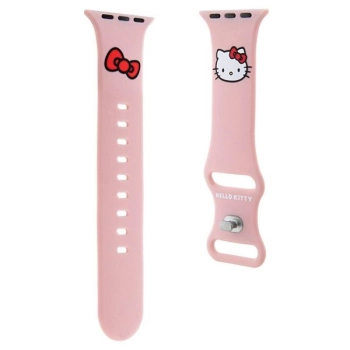 Hello Kitty Pasek HKAWLSCHBLP AppleWatch 42/44/45/49mm różowy/pink strap Silicone Kitty Head