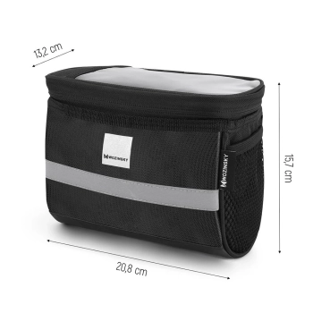 Wozinsky torba rowerowa na kierownicę z etui na telefon 2 l czarny (WBB12BK) Wozinsky torba rowerowa na kierownicę z etui na telefon 2 l czarny (WBB12BK)