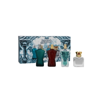 Zestaw Jean Paul Gaultier Miniatures Collection: Le Male Edt 7ml + Le Beau Edt 7ml + Scandal For Him Edt 7ml + Le Male Elixir Parfum 7ml