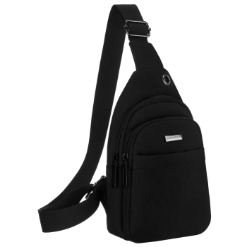 Saszetka na ramię Rovicky męska czarna lekka sportowa torba na telefon portfel sling bag