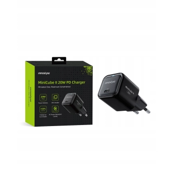 INNOSTYLE SZYBKA ŁADOWARKA KOSTKA USB-C 20W USB TYP C GAN II DO IPHONE LED