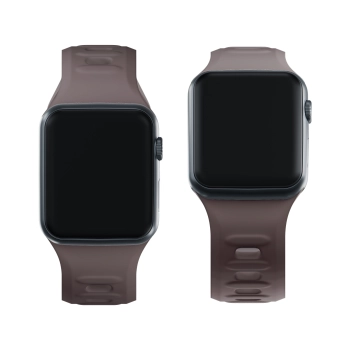 38/40/41/42 mm Taupe (small) - 3mk Silicone Watch Strap for Apple
