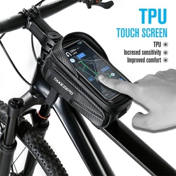 Etui/uchwyt rowerowy TAKEZEROTZ01 sakwa na ramę czarny/black