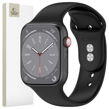 TECH-PROTECT SILICONE APPLE WATCH 6 / 7 / 8 / 9 / 10 / SE (40 / 41 / 42 MM) BLACK