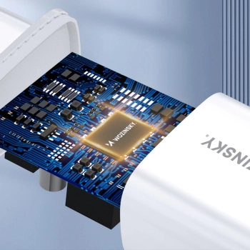 Ładowarka sieciowa Wozinsky CWCUCW 30W USB-C / 2 x USB-A - biała