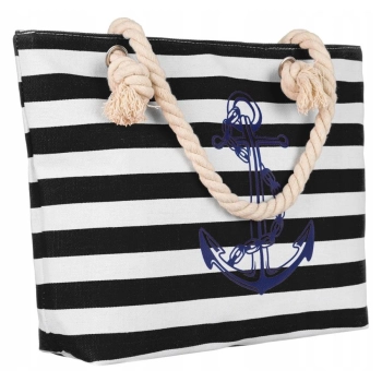 Torba plażowa damska z poliestru pojemna lekka na lato