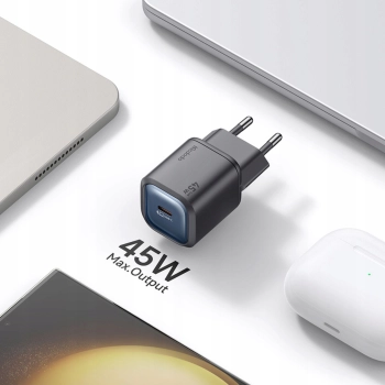 MCDODO SZYBKA ŁADOWARKA SIECIOWA ZASILACZ KOSTKA DO ŁADOWARKI USB-C 45W GAN