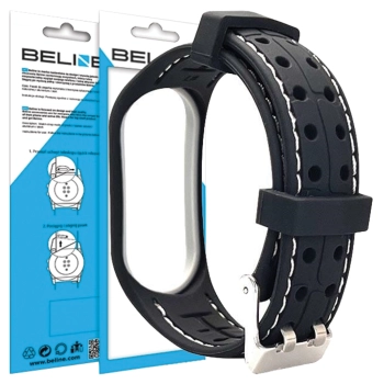 Beline pasek Mi Band 3/4 Smartczarno-biały black/white