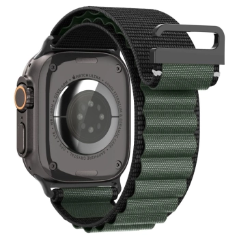 Pasek Pasek Spigen WBF1 na Apple Watch 44 / 45 / 46 / 49 mm - czarno-zielony