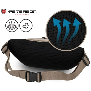 Saszetka nerka Peterson crossbody biodrowa na ramię skórzana