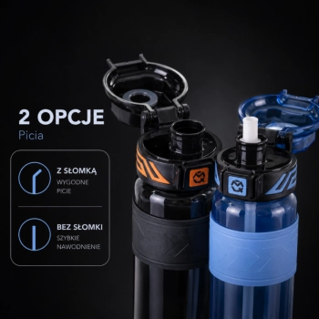 Butelka na wodę, sportowy bidon z miarką 680ML niebieski BD64N
