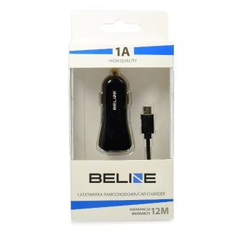Beline Ład. sam. 1xUSB + microUSB 1Aczarna/black